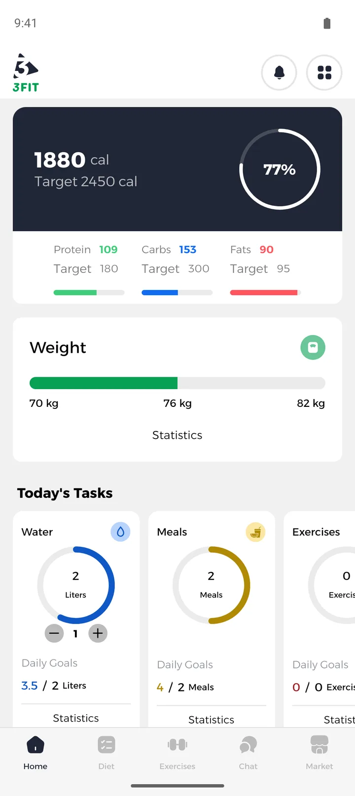 3Fit, fitness and nutrition coaching, screenshot 1